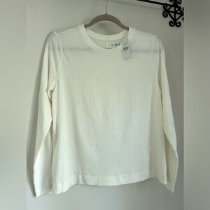 Loft Cream Long Sleeve Tee